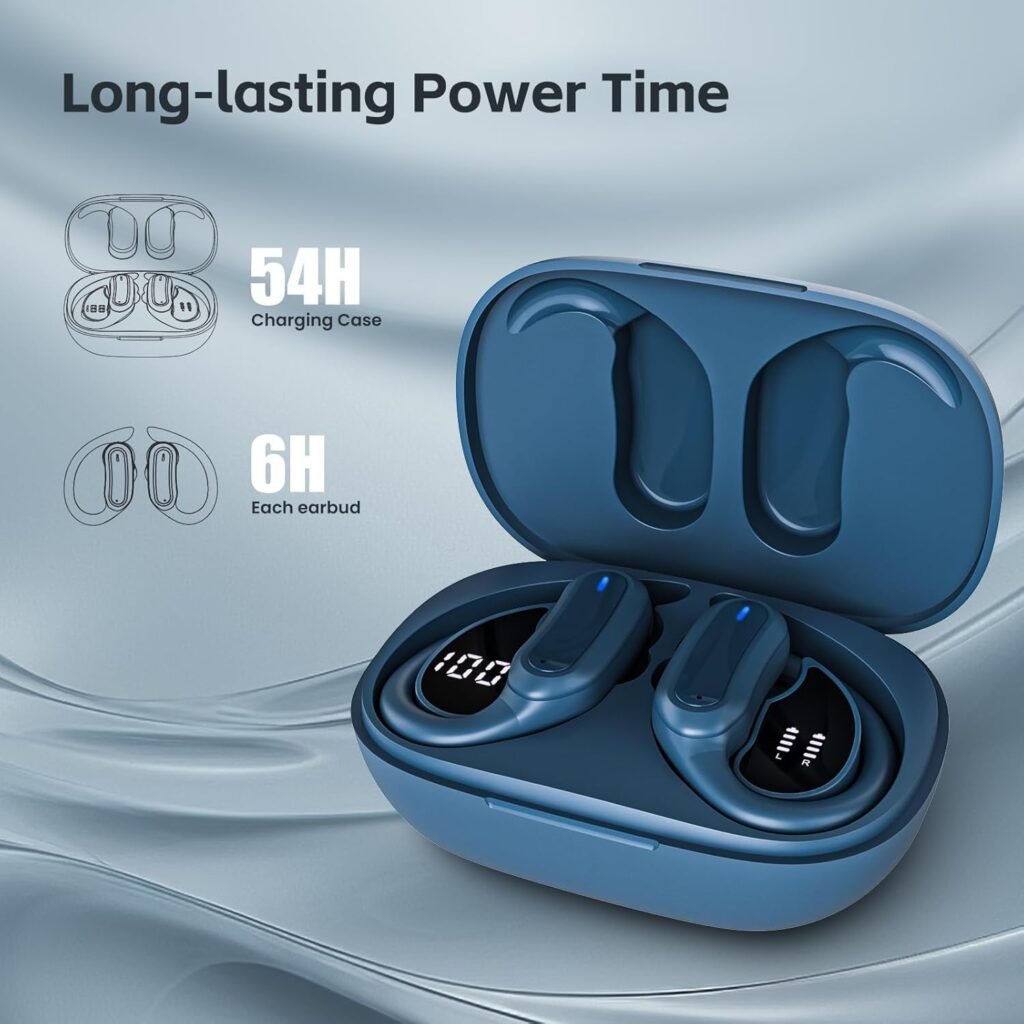 Wireless Earbuds, Bluetooth 5.4 Headphones, True Wireless Stereo Earphones with IPX7 Waterproof, Noise Cancelling Mic, Fast Charging and Comfort Fit Ear Buds for Sports/Workouts - Black Wireless Earbuds, Bluetooth 5.4 Headphones, True Wireless Stereo Earphones with IPX7 Waterproof, Noise Cancelling Mic, Fast Charging and Comfort Fit Ear Buds for Sports/Workouts - Black