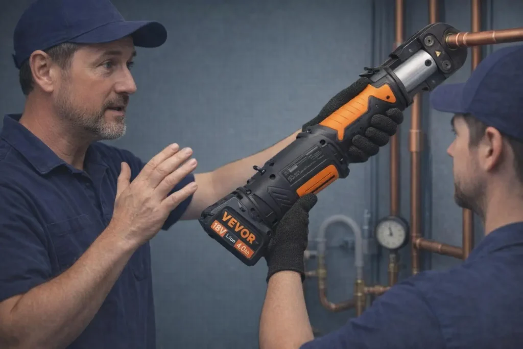 Pipe ProPress Tool Review: Is The VEVOR Press Tool Worth It? 14 Plumbing lesson with a pipe propress tool
