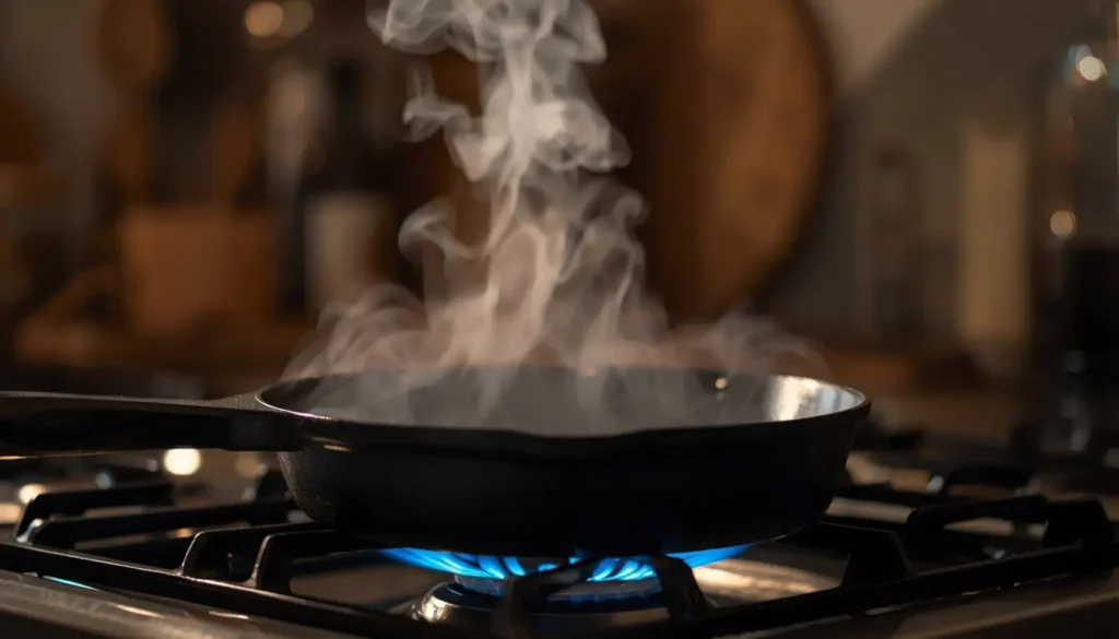 Dutch Oven Cast Iron Cleaning: Honest Premium Review + 2026 Care Guide 12 Stovetop Evaporation on a skillet